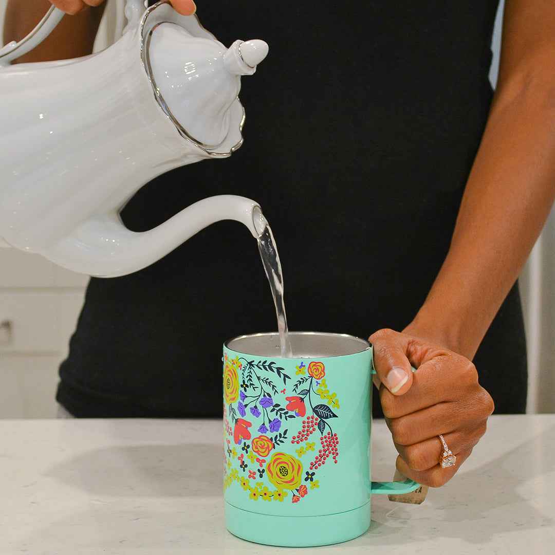 FLORAL DOUBLE WALL MUG