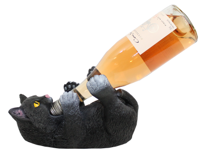 BLACK CAT WINE BOTTLE HOLDER
