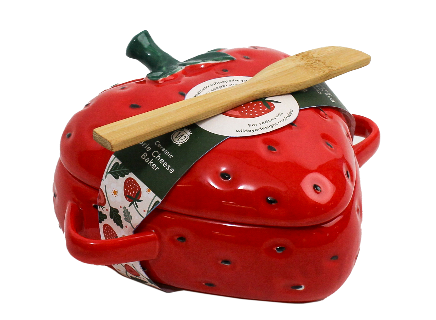 FIGURAL STRAWBERRY BRIE BAKER