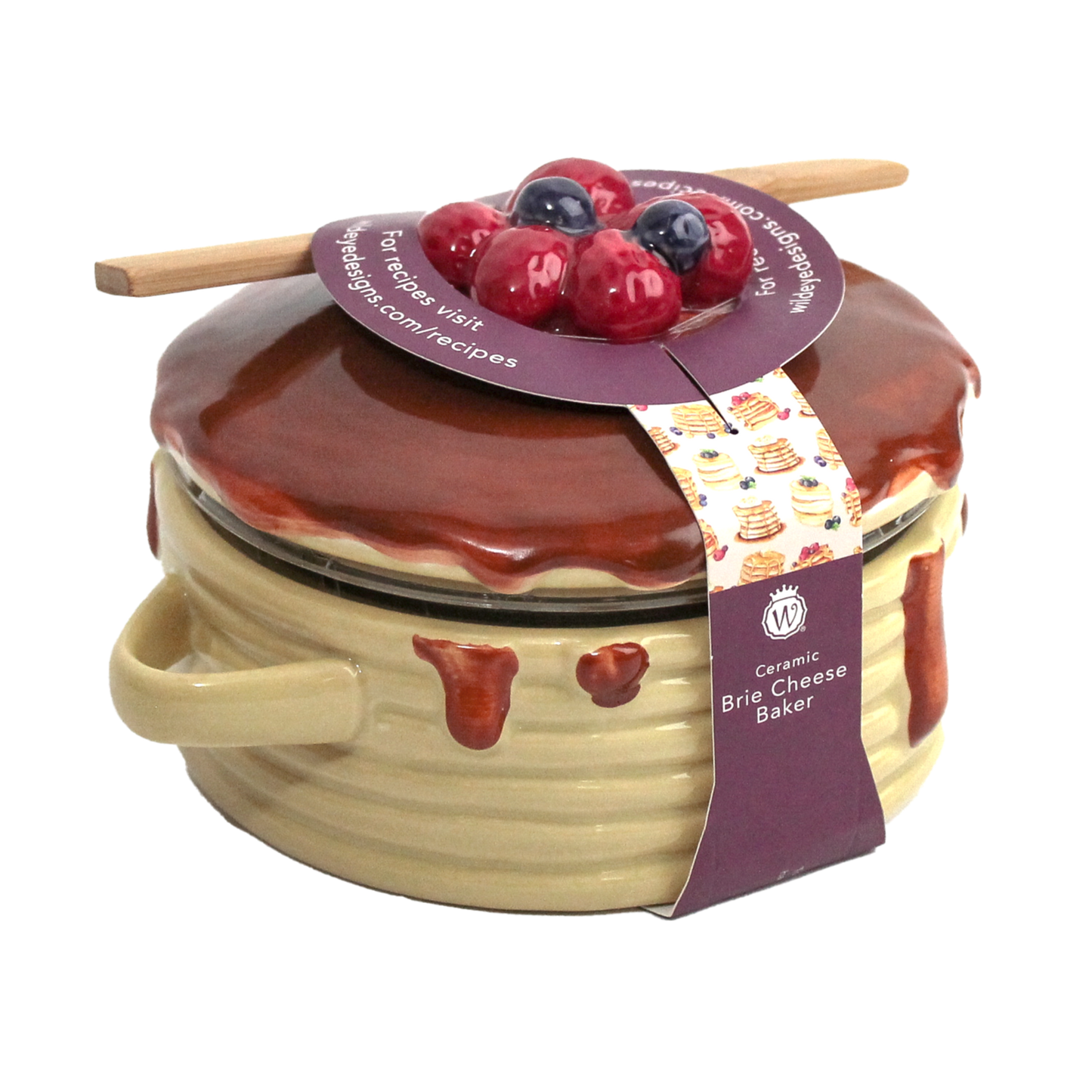 FIGURAL PANCAKE BRIE BAKER
