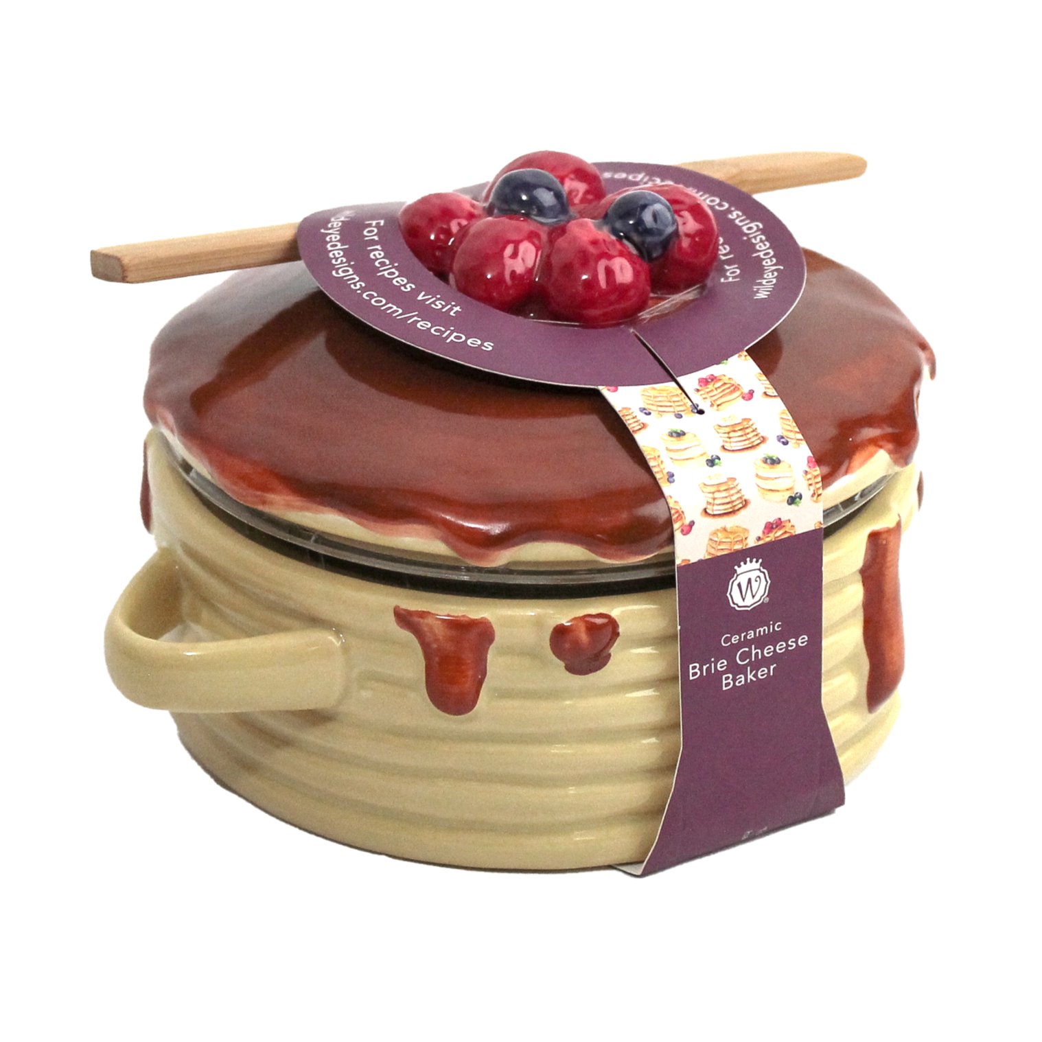 FIGURAL PANCAKE BRIE BAKER