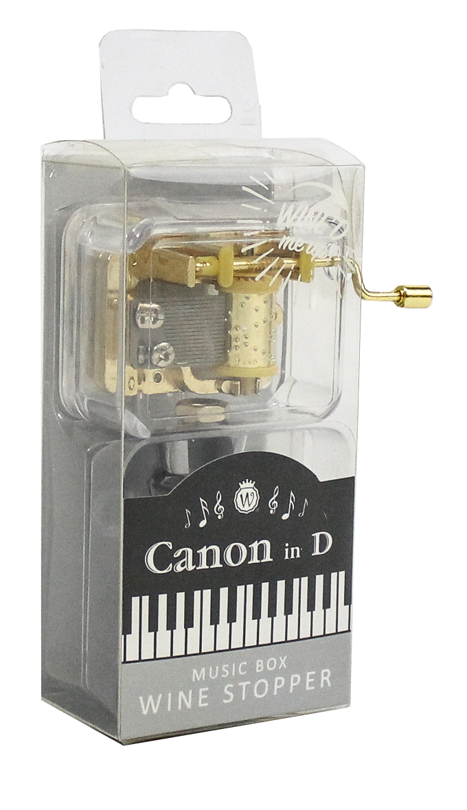 "CANON IN D MAJOR" MUSIC BOX BOTTLE STOPPER - Wild Eye Designs