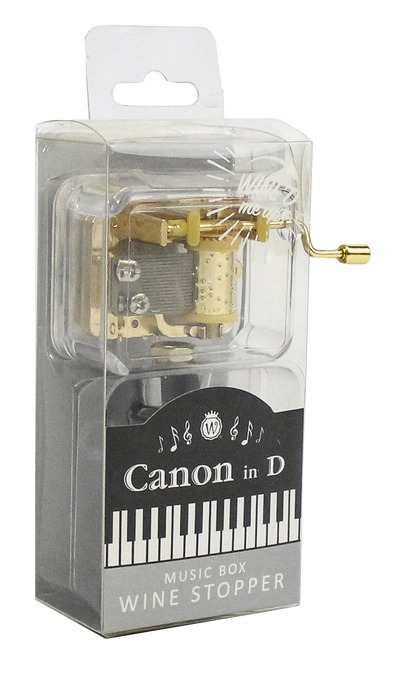 "CANON IN D MAJOR" MUSIC BOX BOTTLE STOPPER - Wild Eye Designs