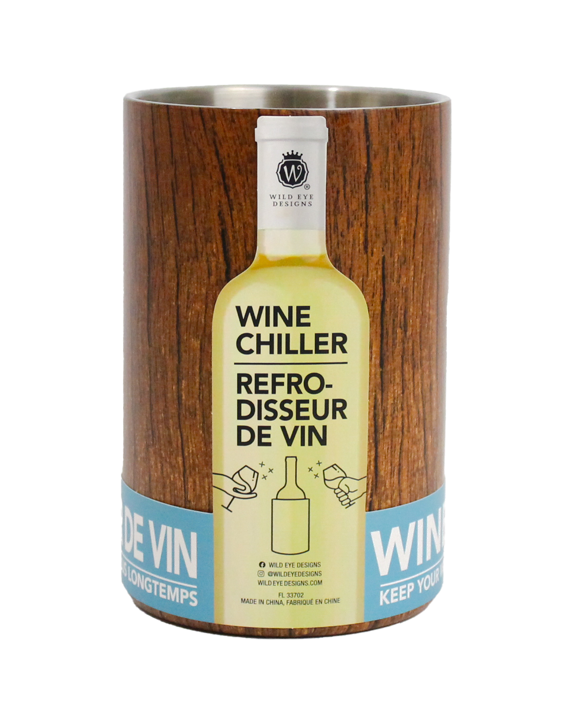 WOODGRAIN WINE CHILLER