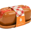 FIGURAL HOT DOG CERAMIC BUTTER DISH