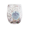 RAINBOW CONFETTI DOUBLE WALL GLASS SET