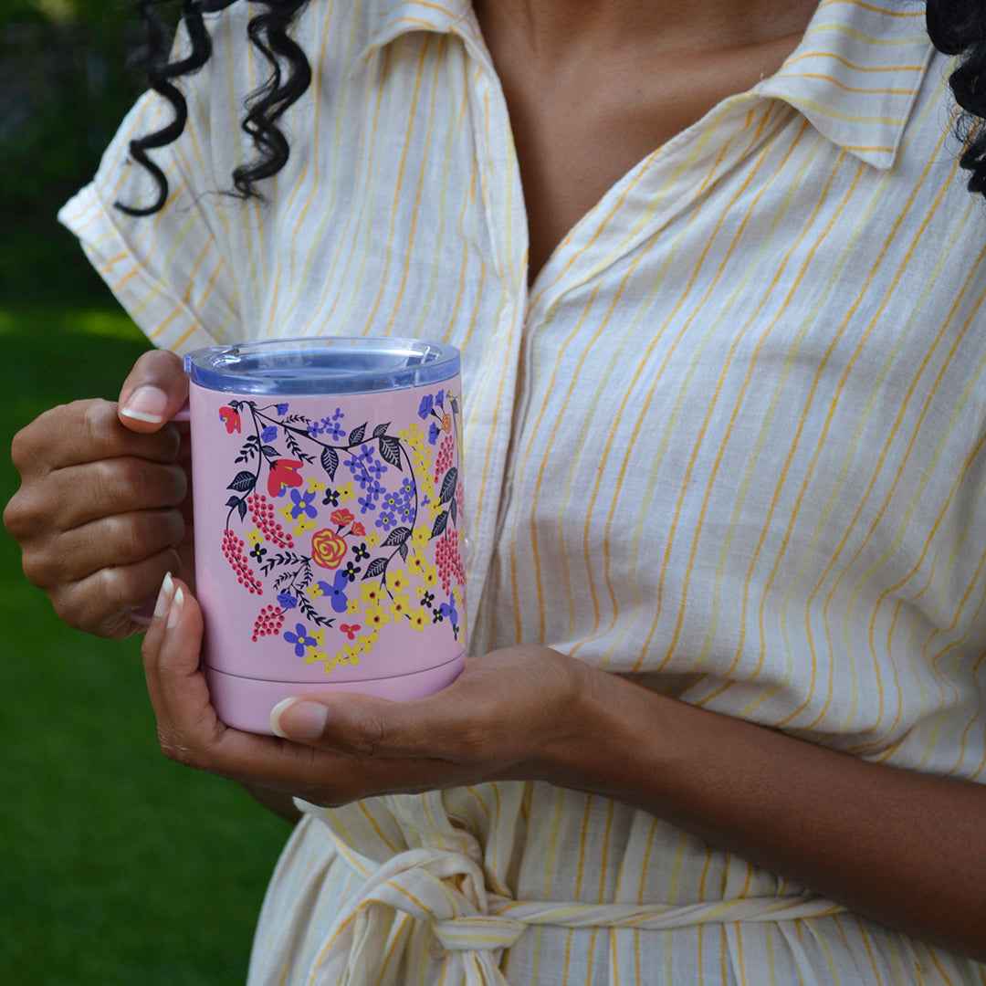 FLORAL DOUBLE WALL MUG