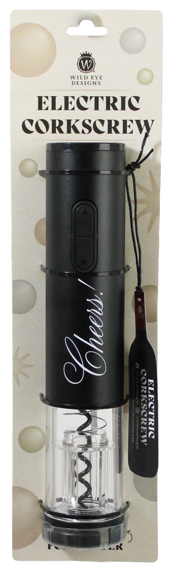 "CHEERS" ELECTRIC CORKSCREW - Wild Eye Designs