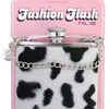 SILVER COWHIDE FASHION FLASK - Wild Eye Designs