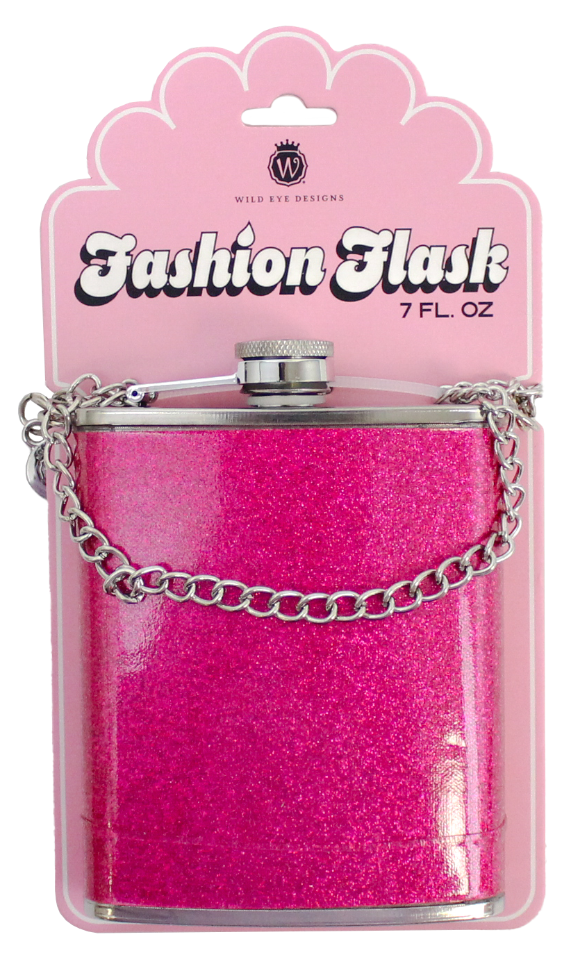 PINK STARDUST FASHION FLASK - Wild Eye Designs