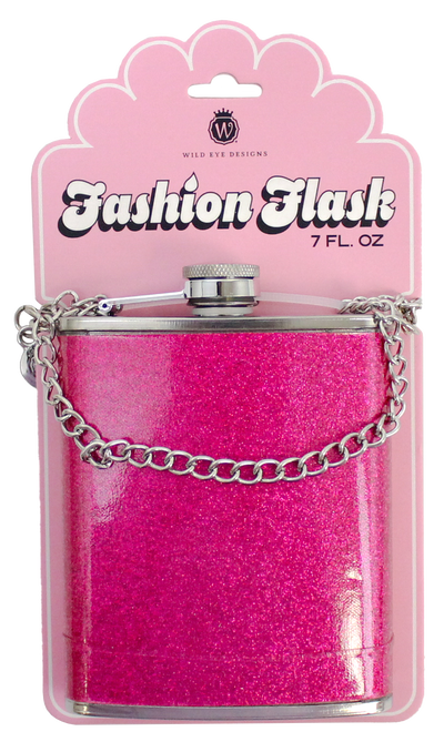 PINK STARDUST FASHION FLASK - Wild Eye Designs