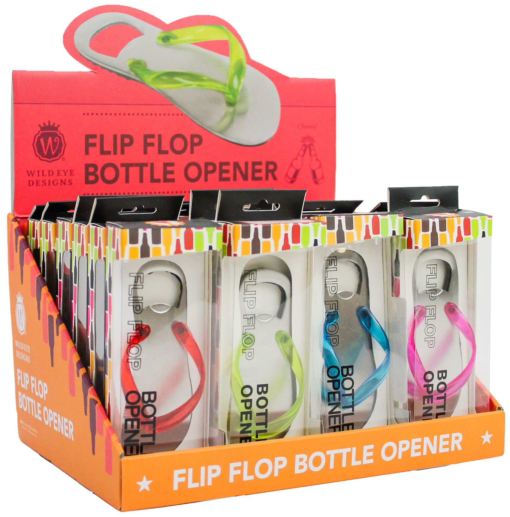 FLIP FLOP BOTTLE OPENERS (CDU) - Wild Eye Designs