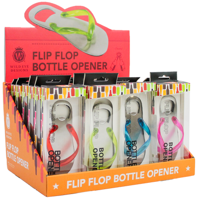 FLIP FLOP BOTTLE OPENERS (CDU) - Wild Eye Designs