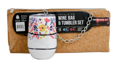 GLITTER CORK INSULATED WINE BAG & TUMBLER SET - Wild Eye Designs
