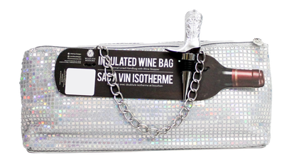 DISCO INSULATED WINE BAG & SILVER COWBOY BOOT STOPPER - Wild Eye Designs