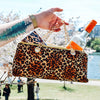 LEOPARD PRINT INSULATED WINE BAG & TUMBLER SET