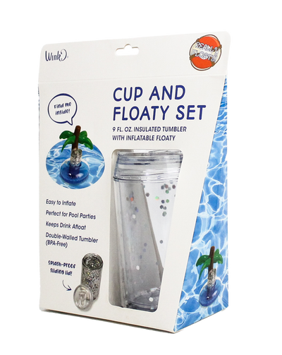 PALM TREE CUP & FLOATY SET - Wild Eye Designs