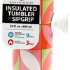 GEOMETRIC PETAL SIP-GRIP SLIM TUMBLER WITH STRAW