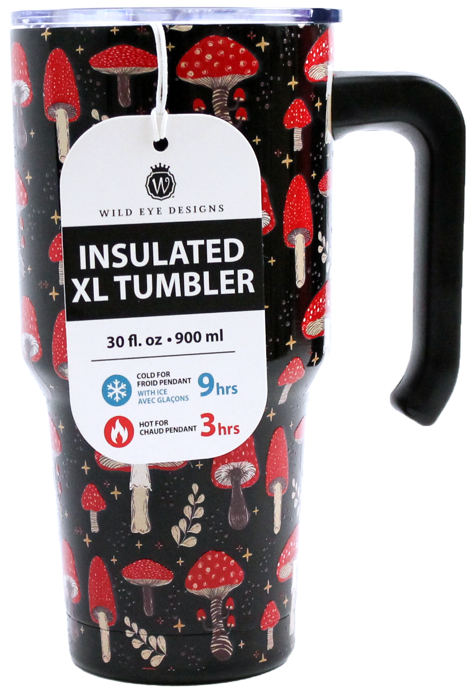BLACK MUSHROOM TUMBLER