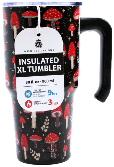 BLACK MUSHROOM TUMBLER
