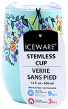 FLORAL DOUBLE WALL STEMLESS CUP