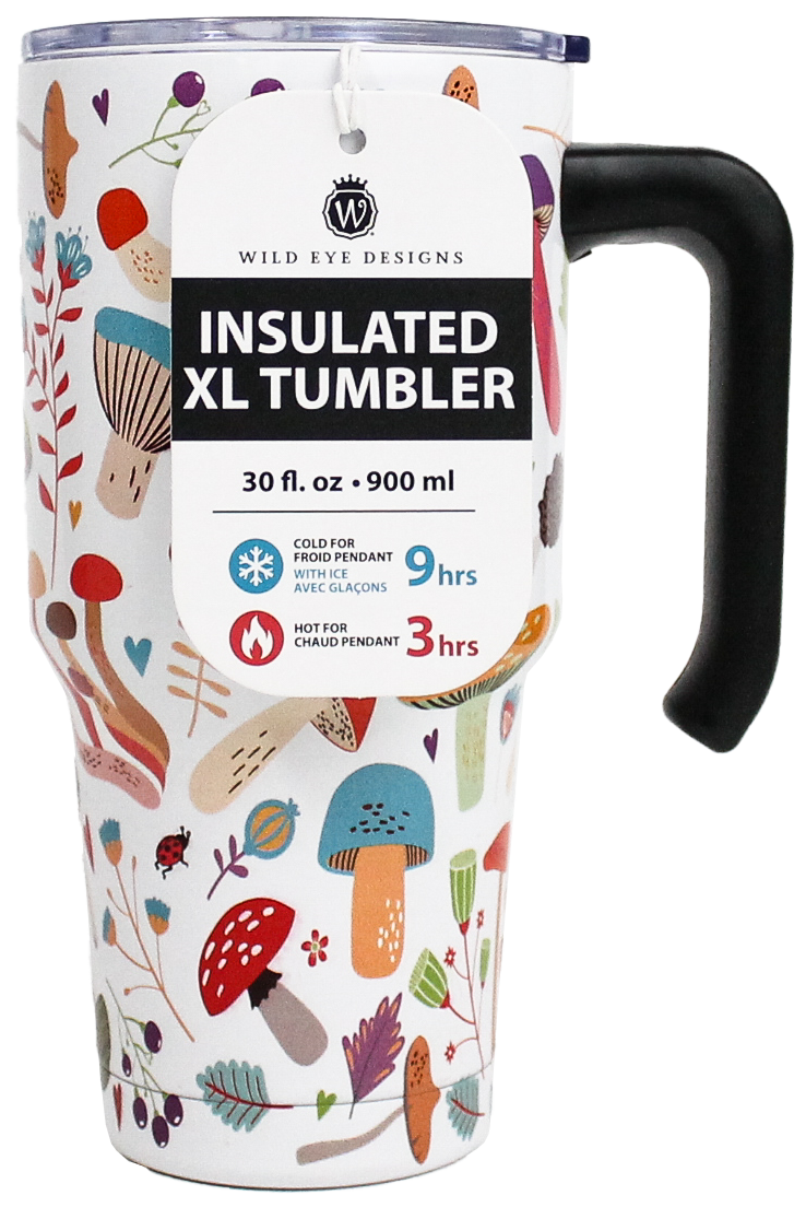 WHITE MUSHROOM XL TUMBLER