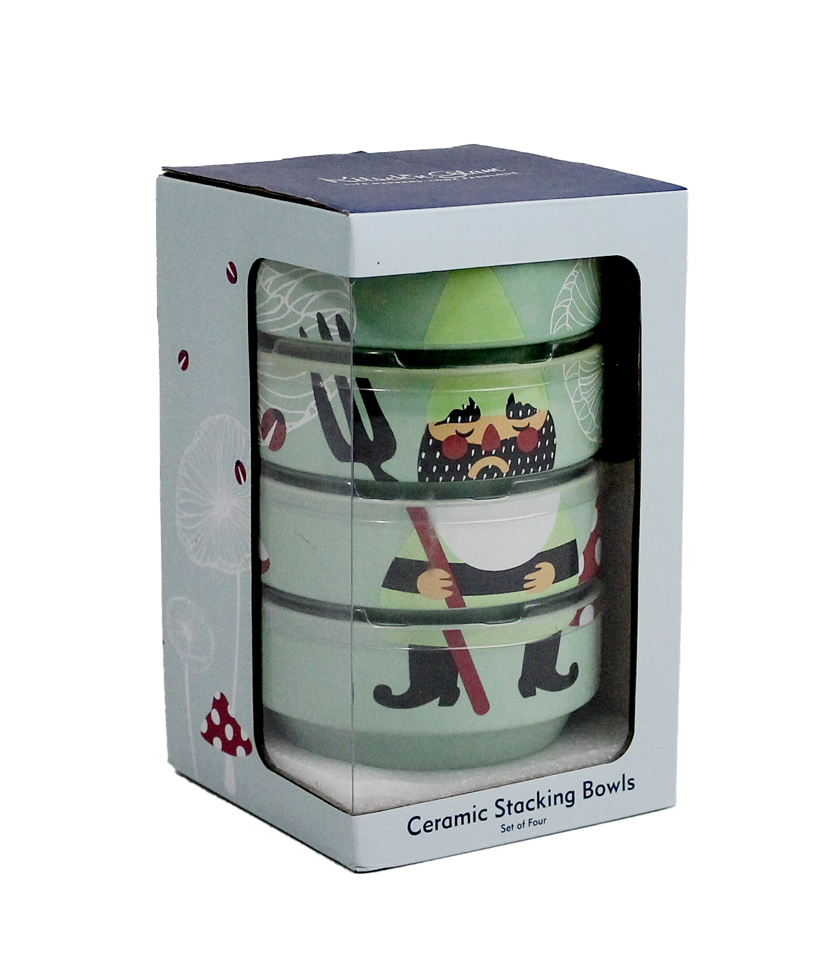 GARDEN GNOME STACKING BOWLS