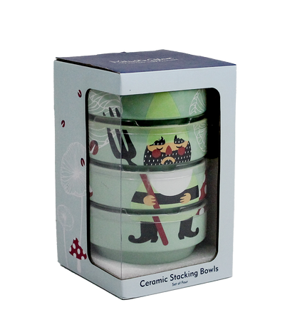 GARDEN GNOME STACKING BOWLS