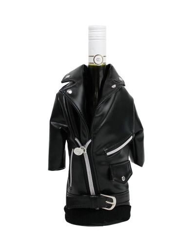 LEATHER BIKER JACKET WINE PARKA - Wild Eye Designs