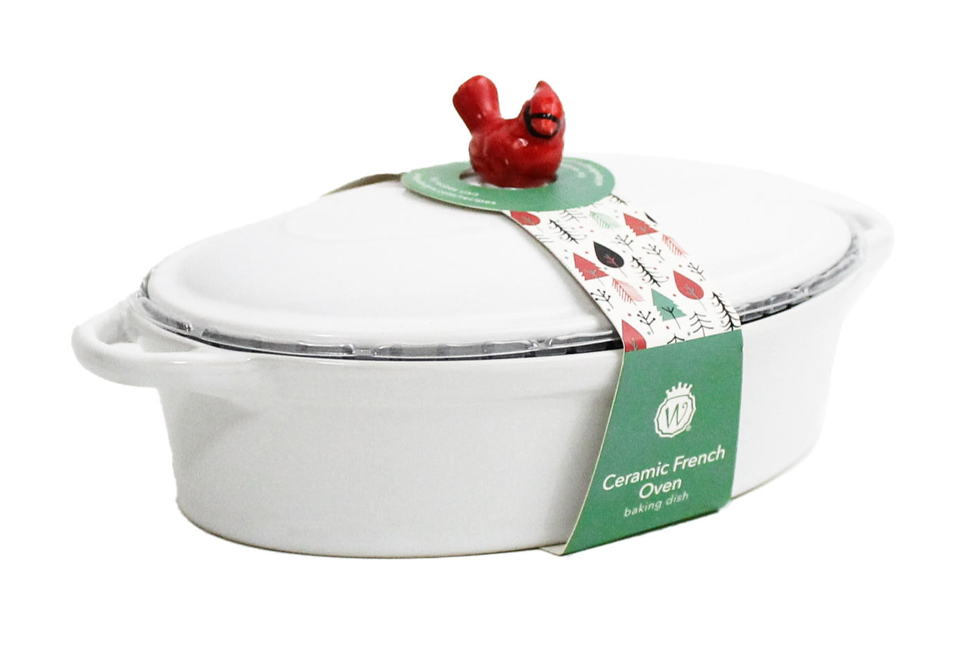 CARDINAL HANDLE MINI CERAMIC BAKER