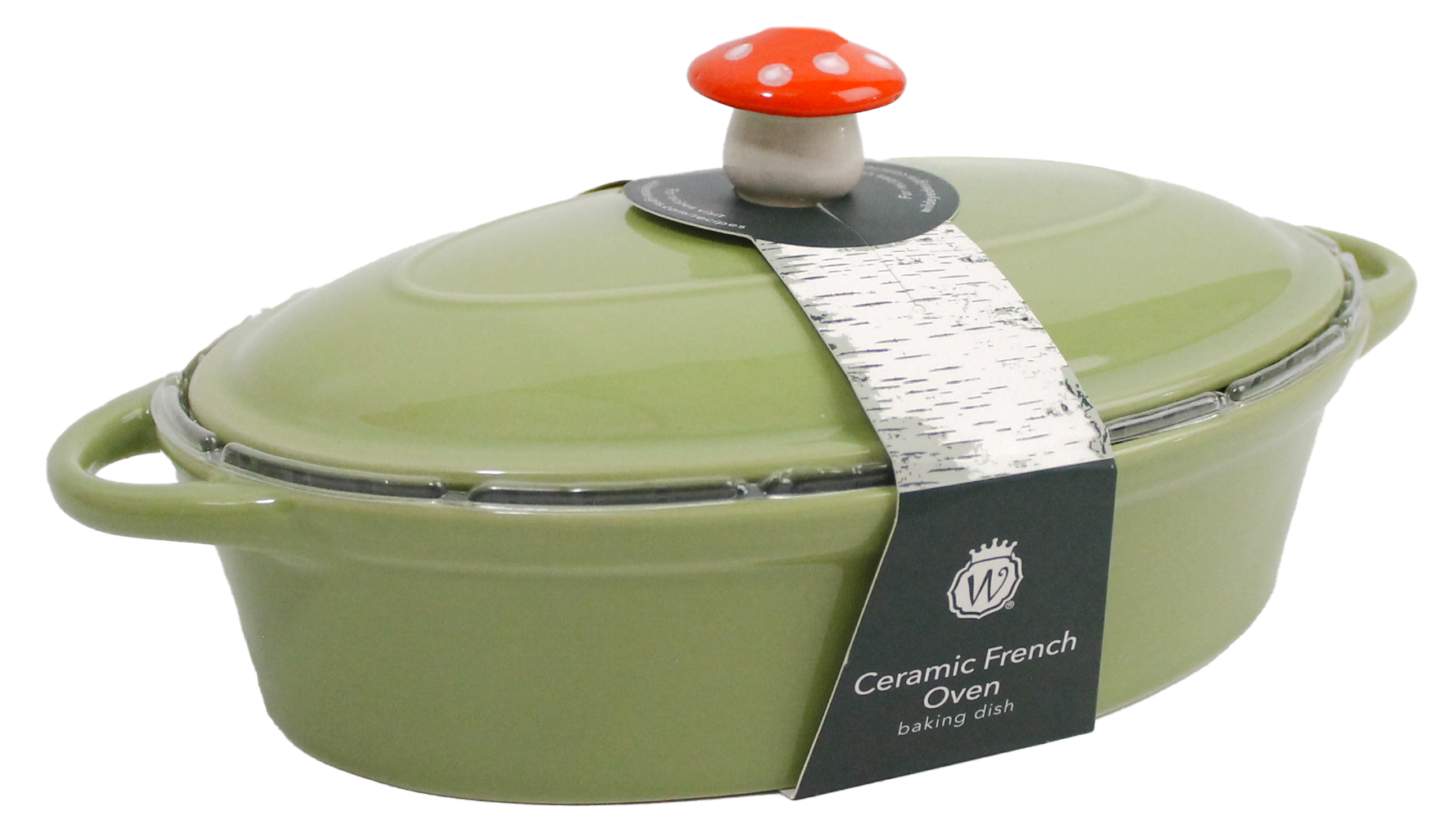 MUSHROOM HANDLE, MINI CERAMIC BAKER