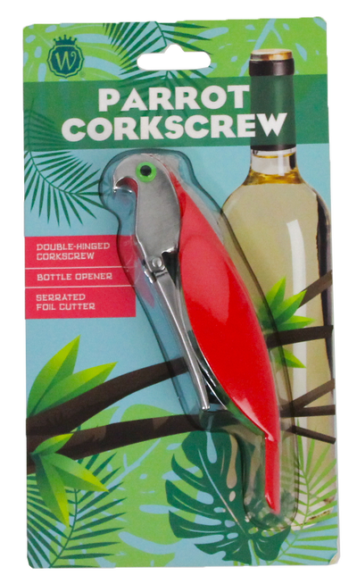 TROPICAL PARROT CORKSCREW - Wild Eye Designs