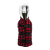 RED & BLACK PLAID WINE PARKA