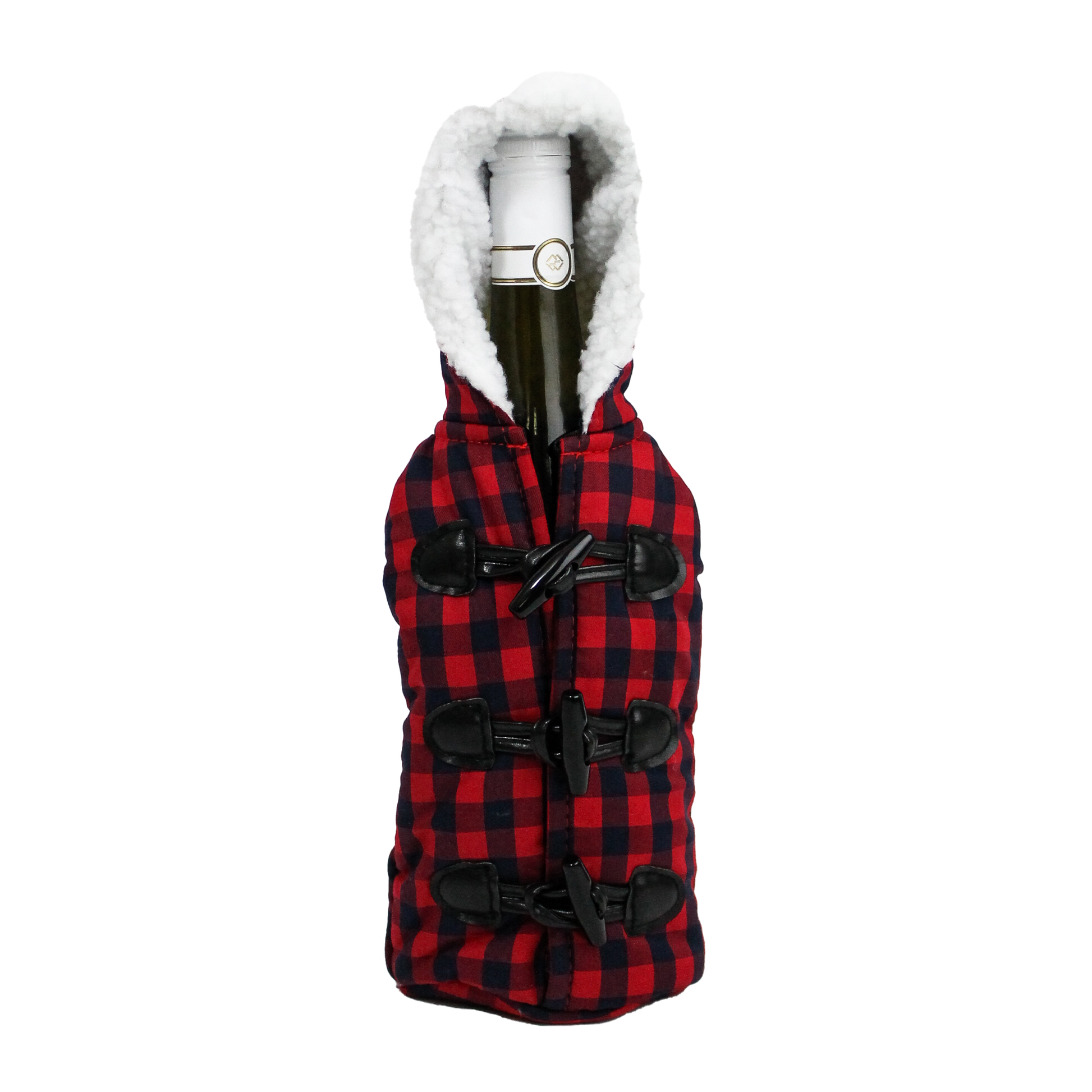 RED & BLACK PLAID WINE PARKA