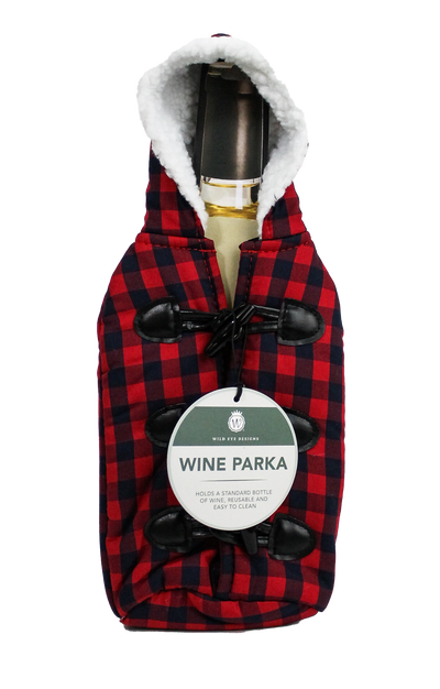 RED & BLACK PLAID WINE PARKA