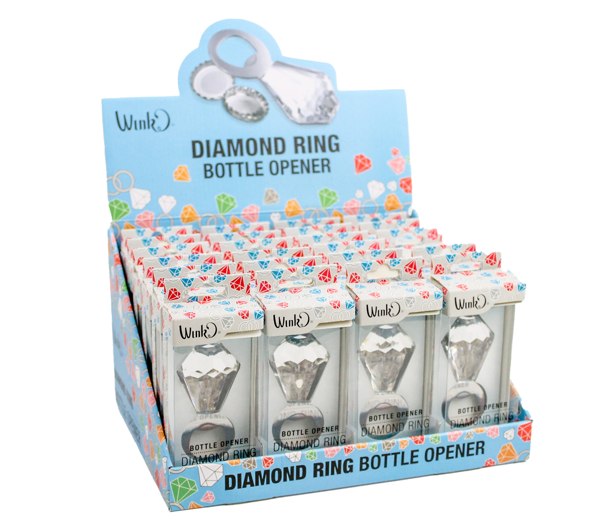 DIAMOND RING BOTTLE OPENERS (CDU) - Wild Eye Designs