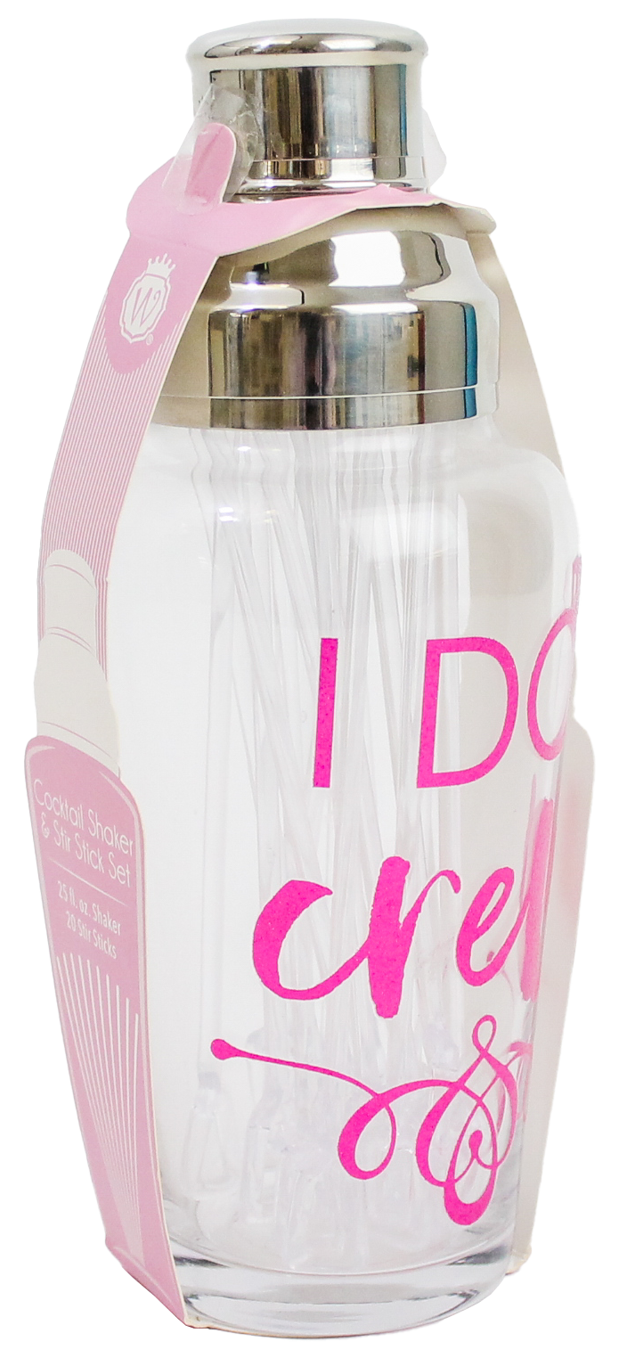 "I DO CREW" SHAKER & STIR STICK SET - Wild Eye Designs