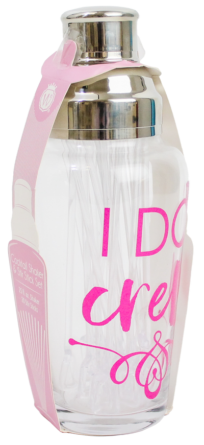 "I DO CREW" SHAKER & STIR STICK SET - Wild Eye Designs