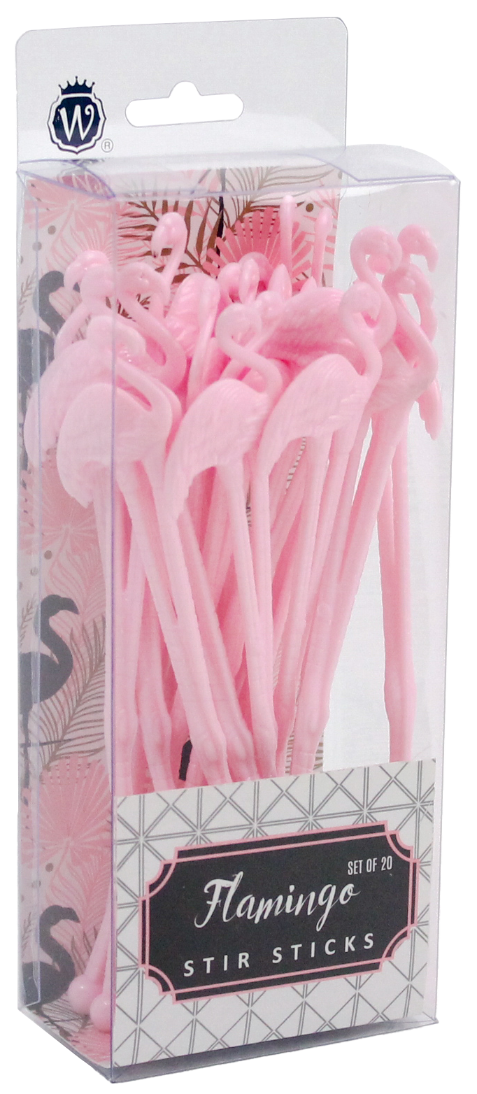PINK FLAMINGO STIR STICKS - Wild Eye Designs
