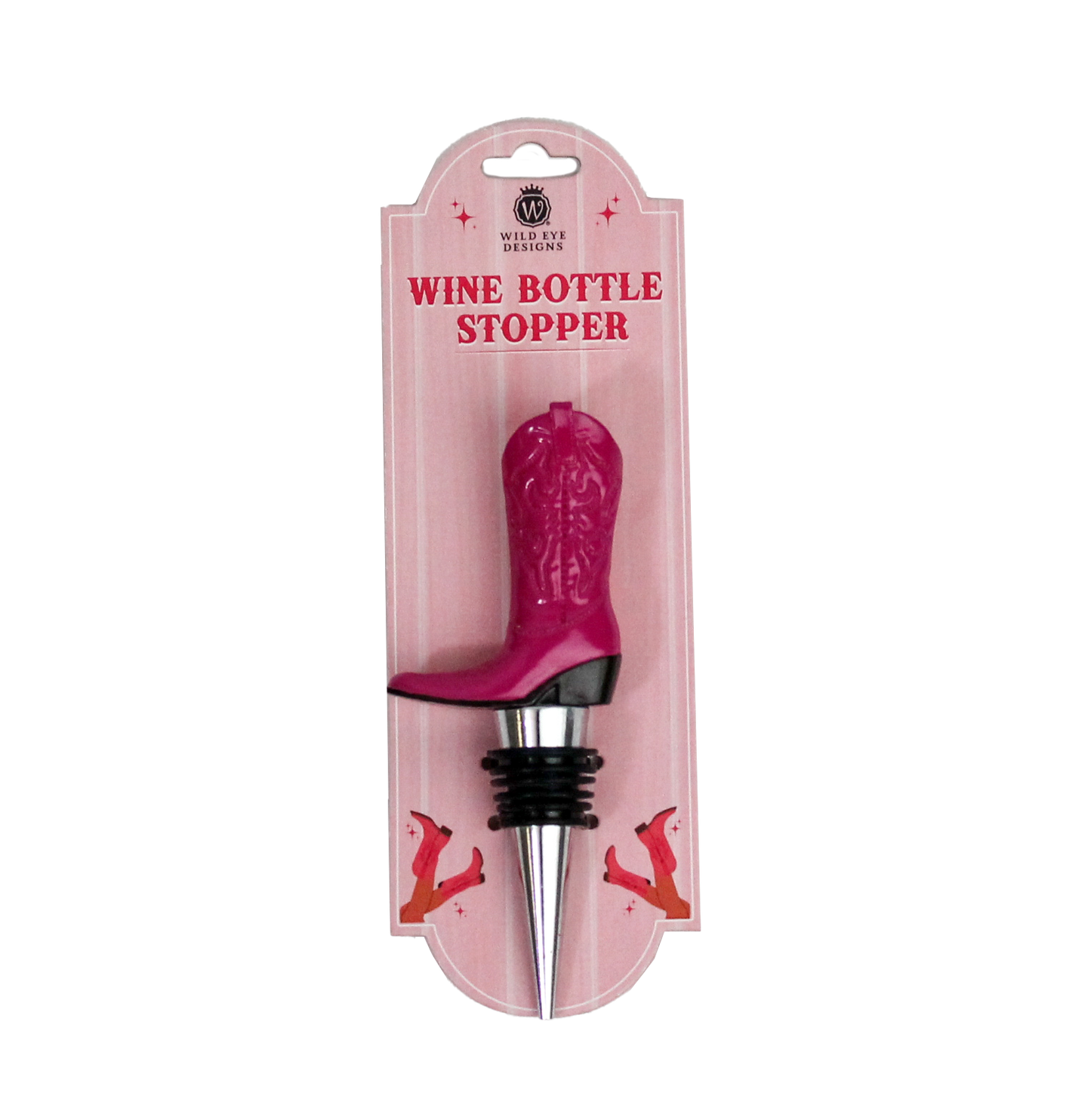 PINK COWBOY BOOT WINE STOPPER