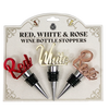 RED, WHITE, AND ROSE CLASSIC WINE STOPPER SET