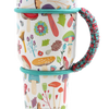 WHITE MUSHROOM PARACORD TUMBLER