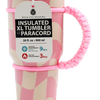 PINK CHECKERED PARACORD TUMBLER