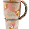 BEIGE FLOWER PARACORD TUMBLER