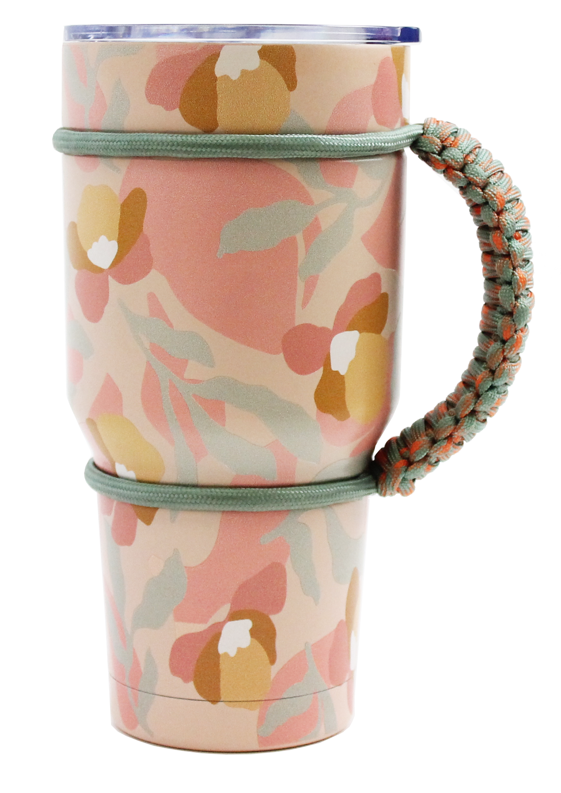 BEIGE FLOWER PARACORD TUMBLER