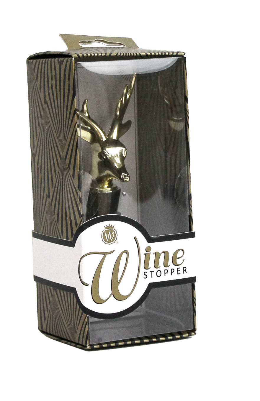GOLD DEER WINE STOPPER