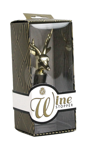 GOLD DEER WINE STOPPER