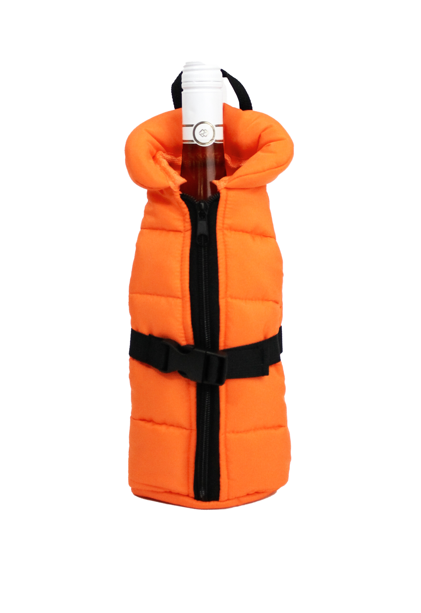 ORANGE LIFE JACKET WINE BOTTLE FASHION