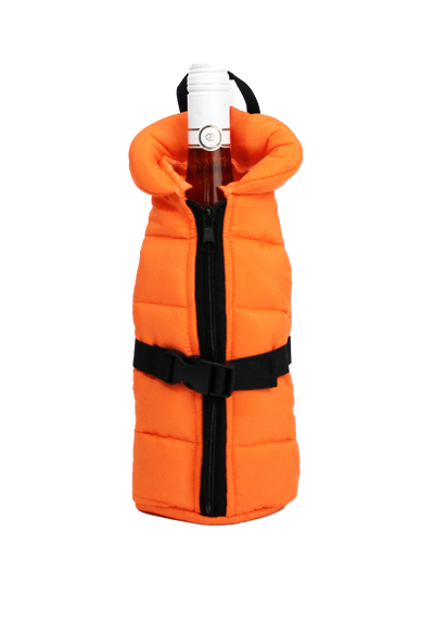 ORANGE LIFE JACKET WINE BOTTLE FASHION