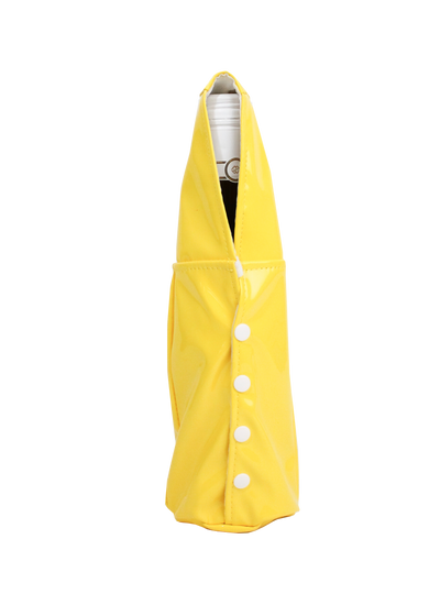 YELLOW RAINCOAT, WINE BOTTLE FASHION - Wild Eye Designs